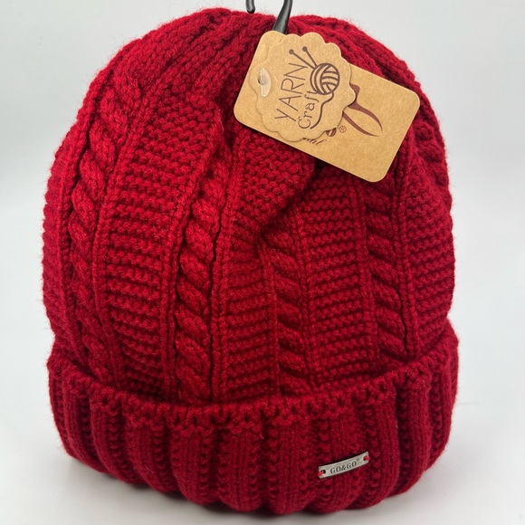 CozyCraft Double Insulated Beanie:Red Warmth in Style! - Picture 3 of 3